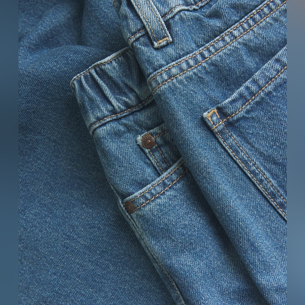 Weekend Max Mara Elasticated-Waist Wide Leg Jeans Size 12 - Picture 6 of 9